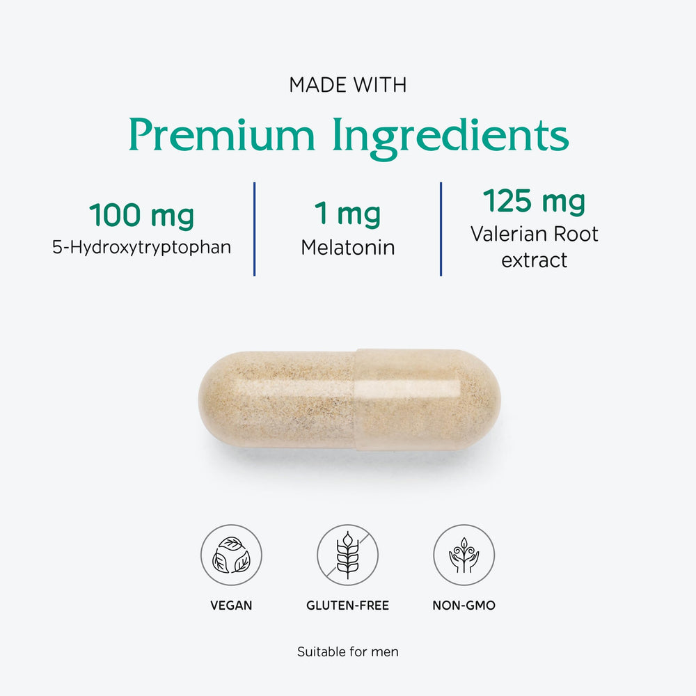 Vegan and non-GMO Sleepblend capsules