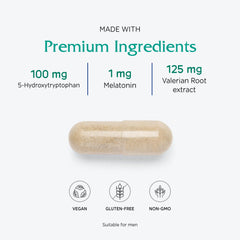Vegan and non-GMO Sleepblend capsules