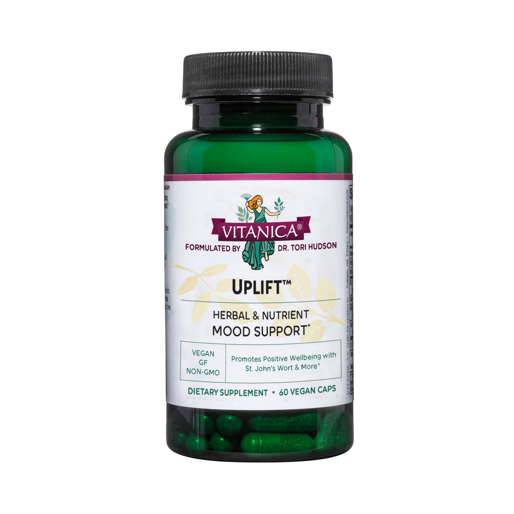 Bottle of Vitanica Uplift mood and emotional support