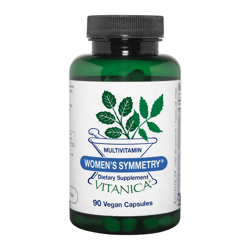 Vitanica Women's Symmetry bottle label