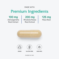 Adaptogenic herbs: Eleutherococcus, American ginseng, Rhodiola, Ashwagandha