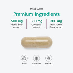 Garlic and botanical ingredients used in VasoBlend