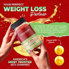 Vitaraise gummies-packaging highlighting clean-label, vegan, gluten-free attributes.