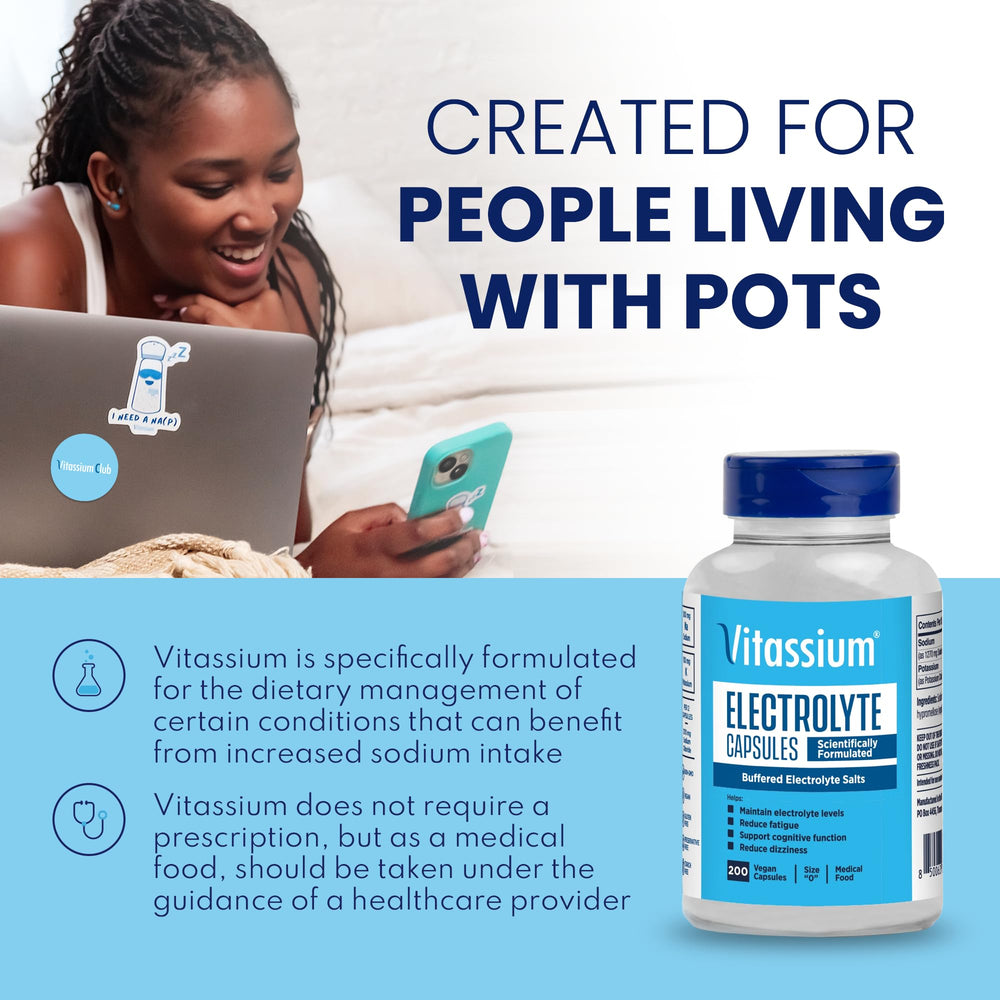 Gluten-free, vegan, non-GMO, allergen-free Vitassium capsule ingredients.