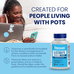 Gluten-free, vegan, non-GMO, allergen-free Vitassium capsule ingredients.