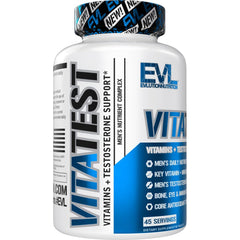 Supplement facts and ingredients label for VitaTest