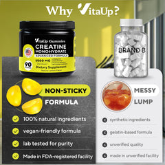 Ingredients list for VitaUp Creatine Monohydrate Gummies