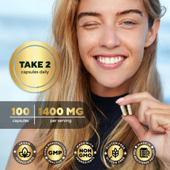 USA-made VitaUp sea moss supplement bottle