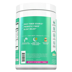 Vitauthority powdered drink mixed in glass offering refreshing regularity