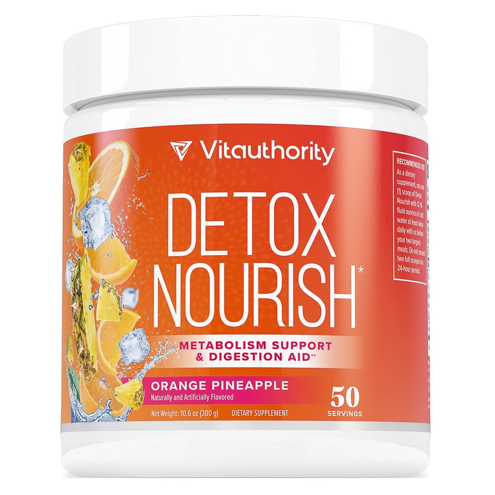 Vitauthority Nourishing Gut Cleanse bottle shown for daily digestive support.