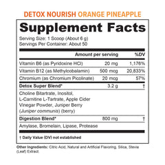 Close-up of Vitauthority Nourishing Gut Cleanse ingredients signaling digestive support.