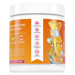 Morning routine scene with Vitauthority Gut Cleanse on the kitchen counter.