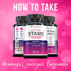 Healthy lifestyle scene showing energy and cycle support with supplement