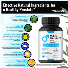 All-natural ingredients concept for M.E.N Balance Pro