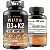 VITBOOST D3 K2 Complex bottle with 120 capsules