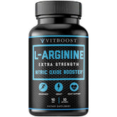 VitBoost bottle front view showing Extra Strength L Arginine 1500mg