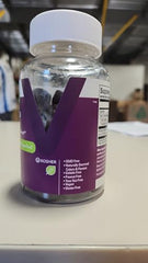 Strawberry flavor gummies with 60-count bottle