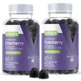 Bottle of Viteey Sambucus Elderberry Gummies for adults - 120 count