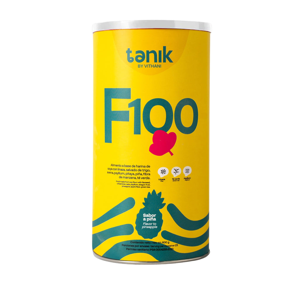 Vithani F100 Psyllium Husk Powder Pineapple Flavor 600g packaging