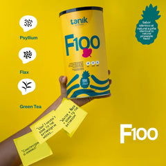 Pineapple flavored powder serving in glass with warm water