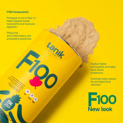 Natural ingredients list including wheat bran, apple fiber, green tea