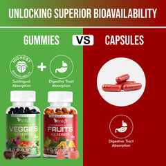 VITINITY vegetable and fruit gummies ingredients highlight