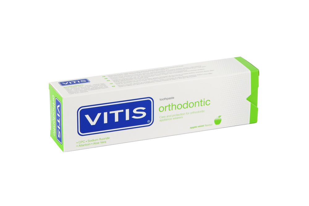 Vitis Orthodontic Toothpaste 100ml packaging and tube