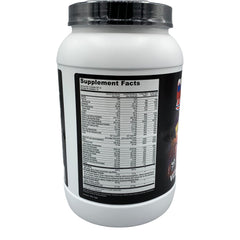 Vitol Russian Bear 5000 chocolate shake glass shows creamy texture and protein delivery