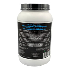 Vitol Russian Bear 5000 protein scoop closeup highlighting whey and egg albumen blend