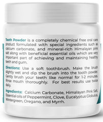 USA-made packaging of Viva Doria Natural Tooth Powder in a resealable jar