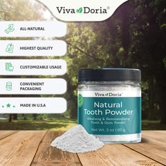 Remineralizing natural tooth powder by Viva Doria