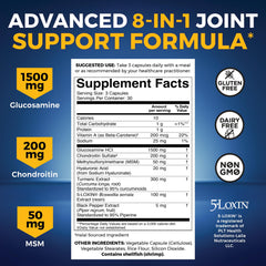 Ingredient highlights: Glucosamine HCl, Chondroitin sulfate, MSM