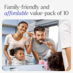 Two toothbrushes in each box for families