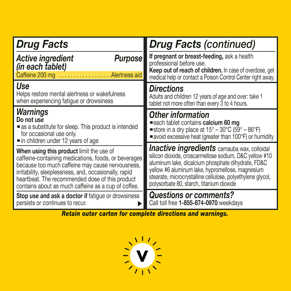 Vivarin caffeine pills vs coffee caffeine comparison