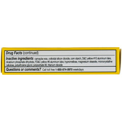 Vivarin tablet in hand with water demonstrates easy intake for focus.