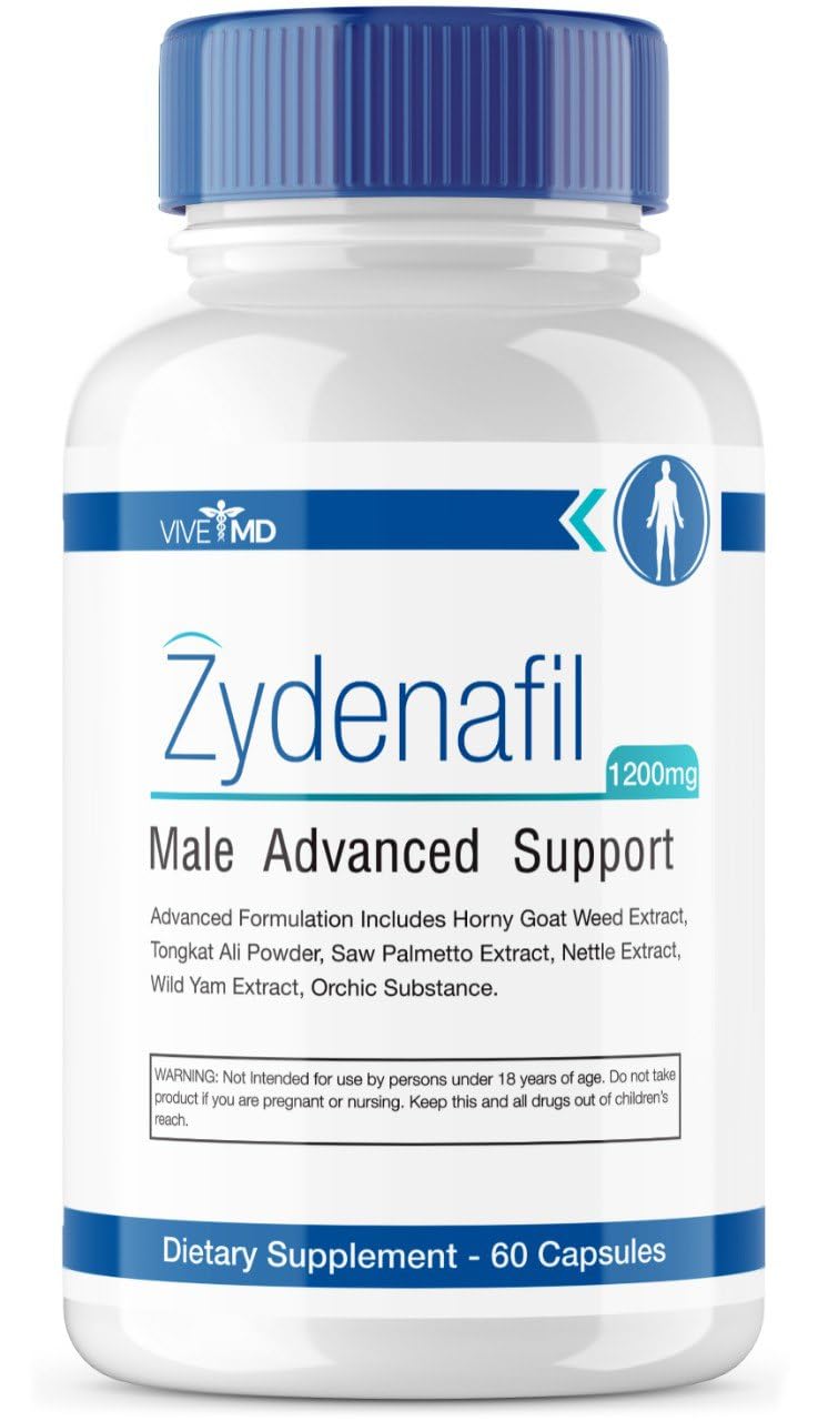 VIVE MD Zydenafil Pills bottle with 60 capsules