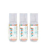 Three 60ml MyClean cleaning spray bottles for glasses