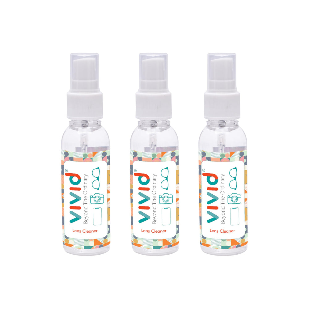 VividVision MyClean lens cleaning spray bottle 50ml – pack of 3