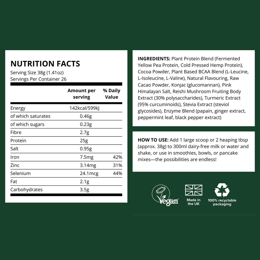 Vivo Life Perform Plant Protein Powder vanilla used in a smoothie