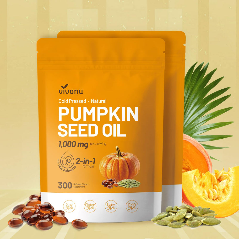 VivoNu Pumpkin Seed Oil Capsules bottle label