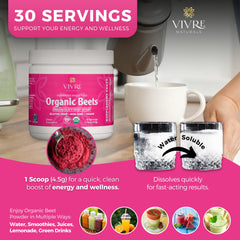 Ingredients list: gluten-free, non-GMO organic beet powder