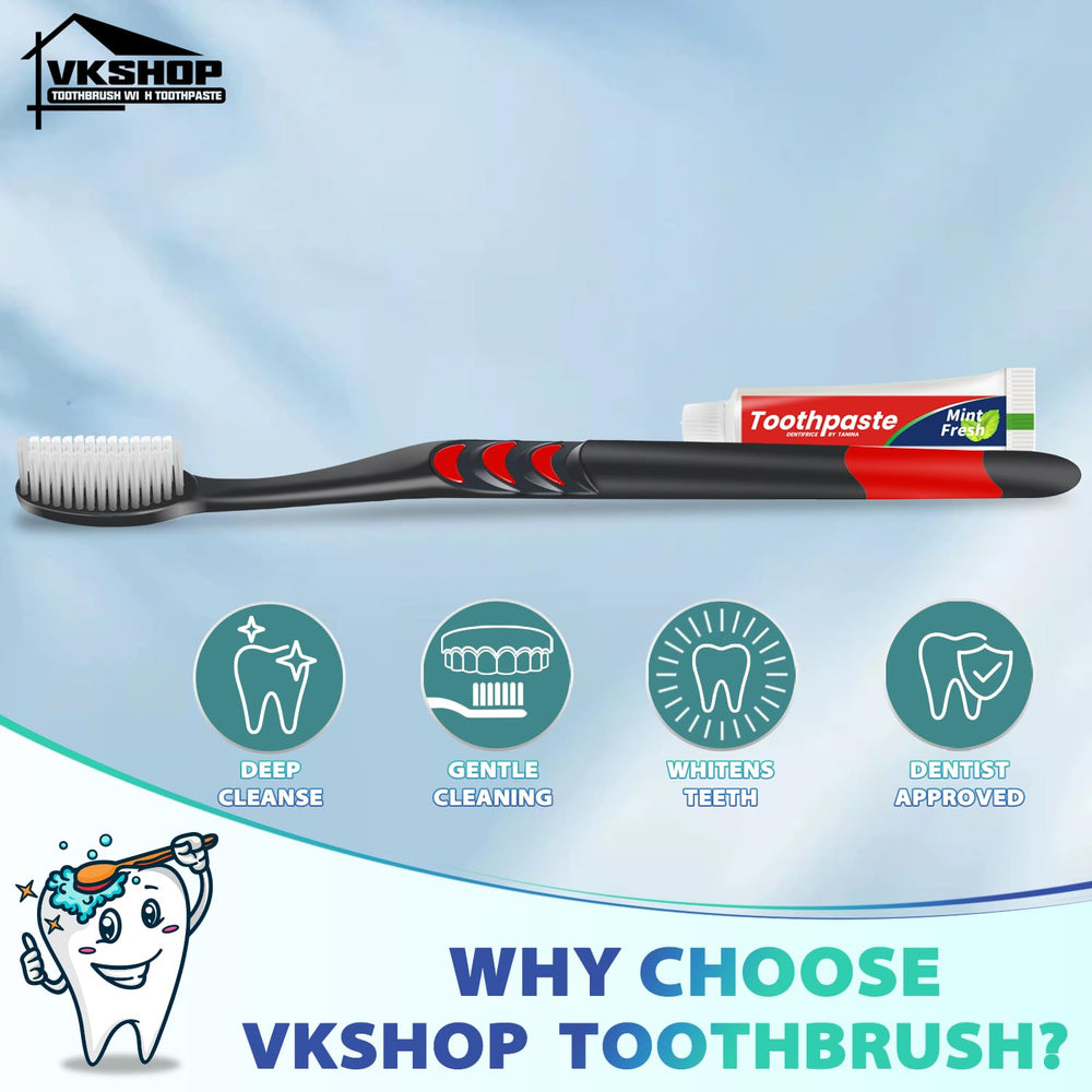 Compact travel toothbrush perfect for on-the-go use