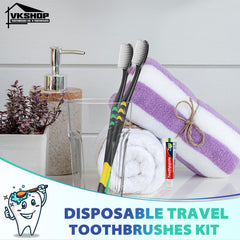 Durable, hygienic disposable toothbrushes ready for donation programs