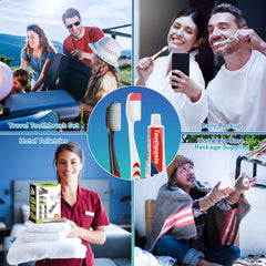 Bulk 120-pack dental care solution for hotels and shelters