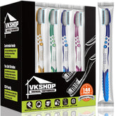 VKshop 144-pack bulk disposable toothbrushes, individually wrapped