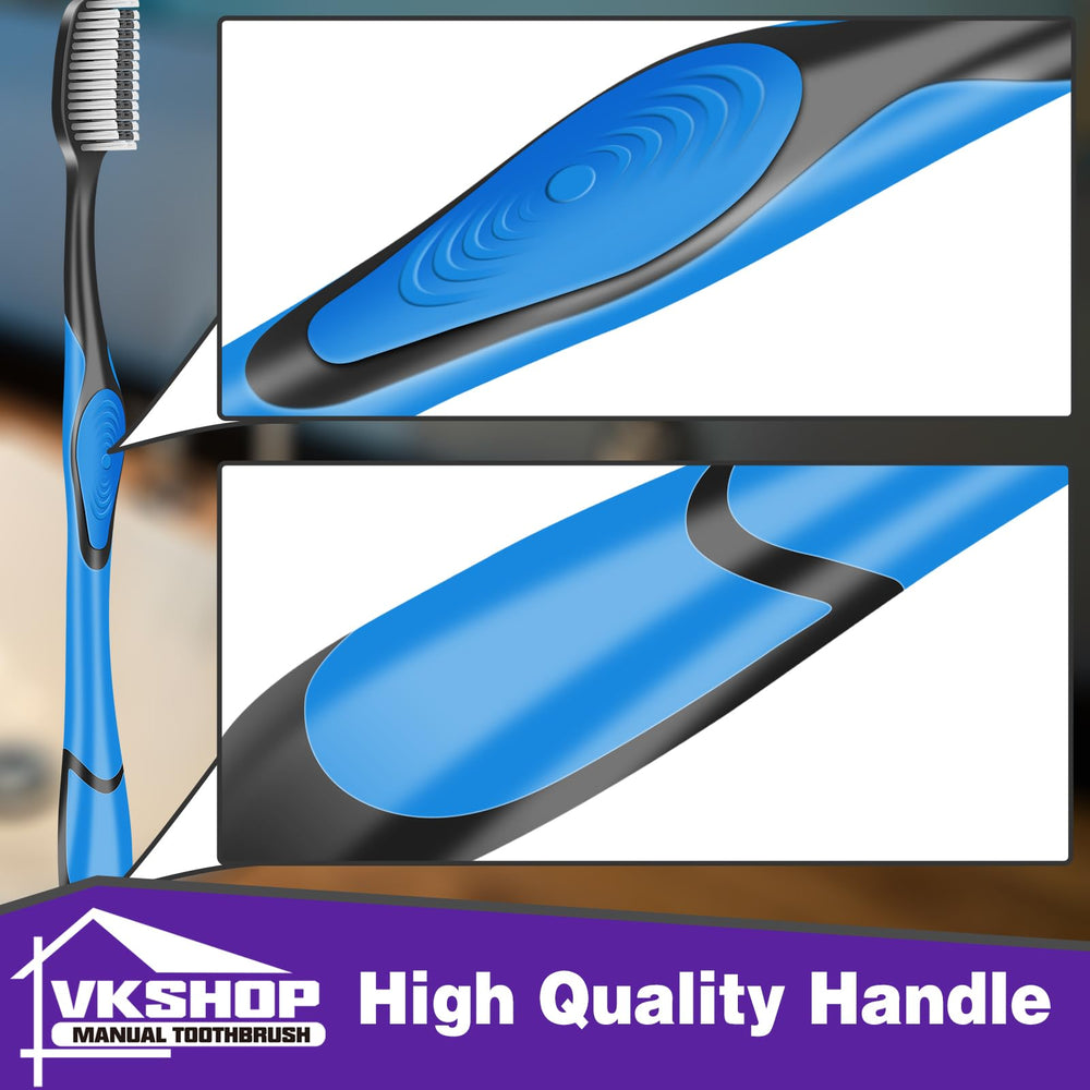 Display of VKshop 144Pack bamboo toothbrushes in bulk packaging