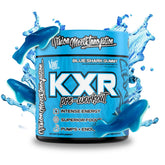 VMI Sports K-XR blue shark tub front showing flavor for energized workouts