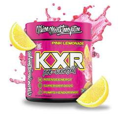 VMI Sports KXR pink lemonade bottle ready for a high-energy workout