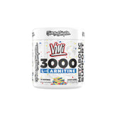 VMI Sports L-Carnitine 3000 Powder bottle and scoop, 30 servings, Sour Candy flavor