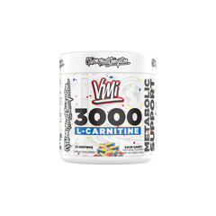 VMI Sports L-Carnitine 3000 Powder bottle and scoop, 30 servings, Sour Candy flavor